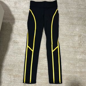 MICHI Black and Yellow Workout Leggings
